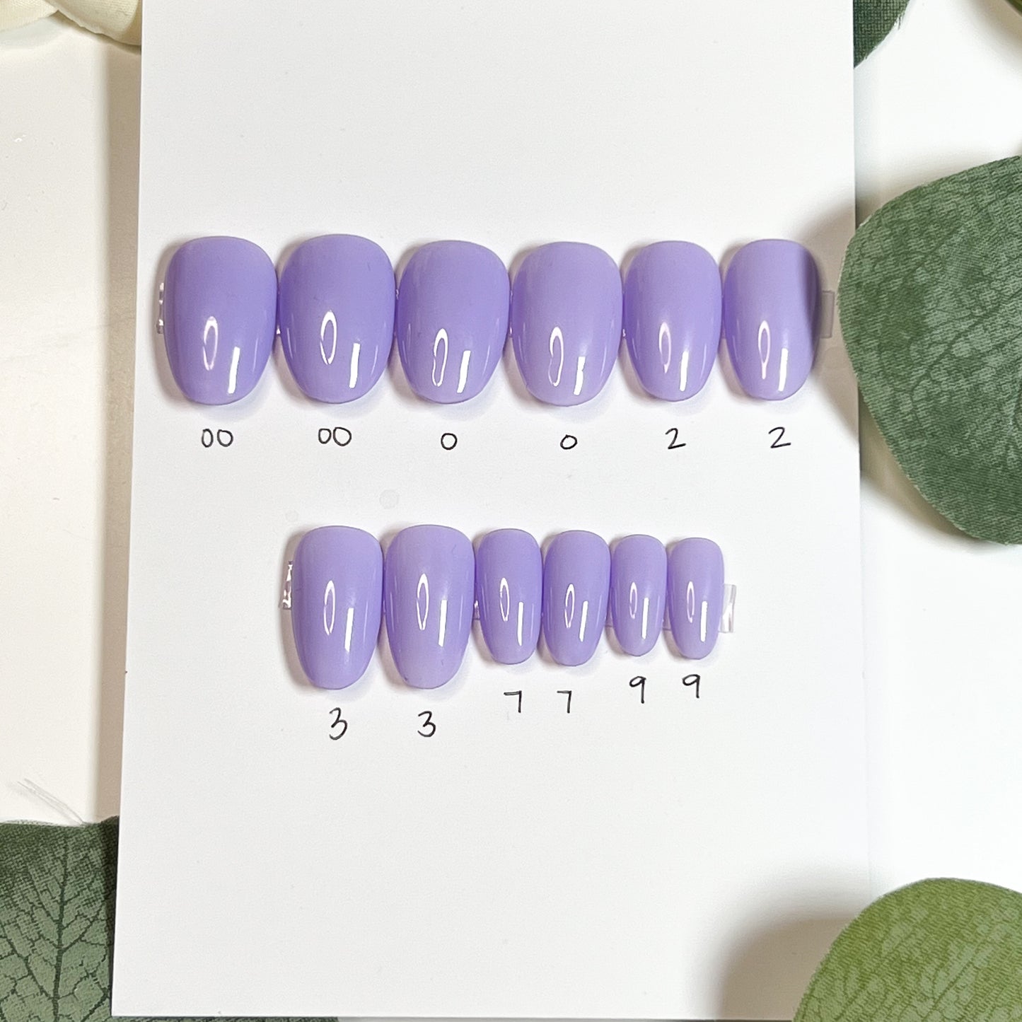 Purples #14 - Short Round - 20+ Nails